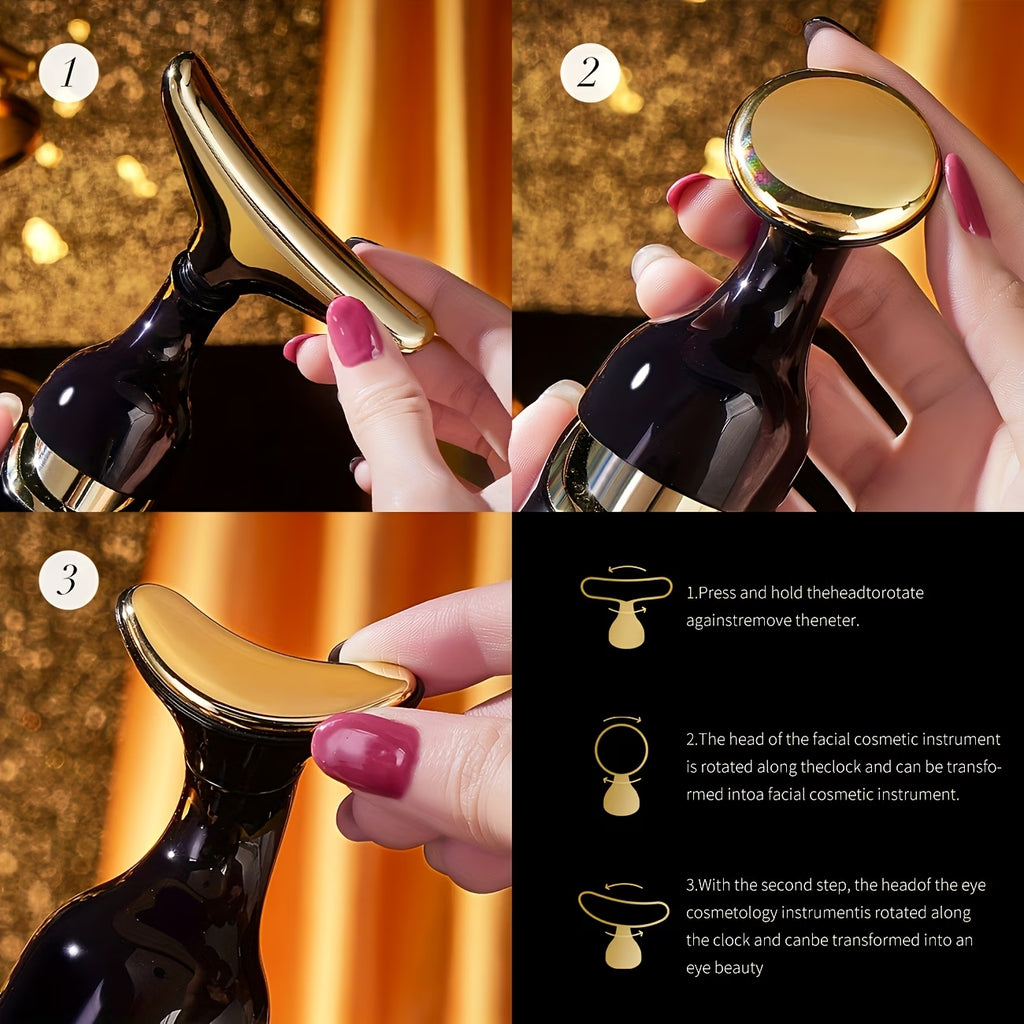 ED Photon Therapy Facial Massager Black